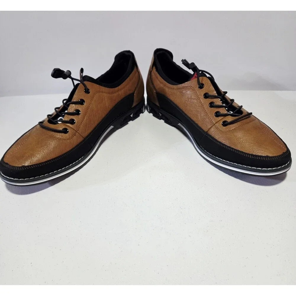MEN'S KLKYKO CLASSIC DRESS SNEAKER SHOE Brown/Black US Size 12  EU 46 NEW